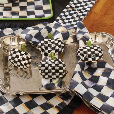 MacKenzieChilds Courtly Check Cotton Napkin