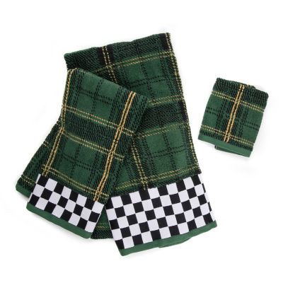 MacKenzieChilds Evergreen Plaid Hand Towel