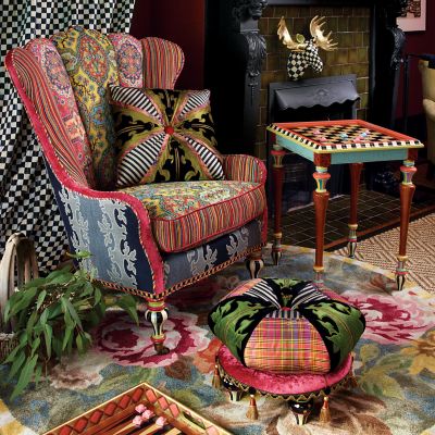 MacKenzieChilds Portobello Road Square Pillow