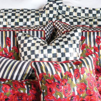 MacKenzieChilds Courtly Check Pillow 18" Square