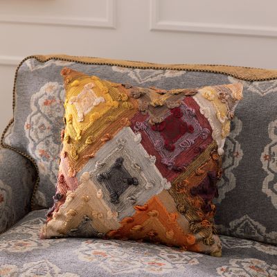 MacKenzieChilds Cobblestone Diamond Throw Pillow