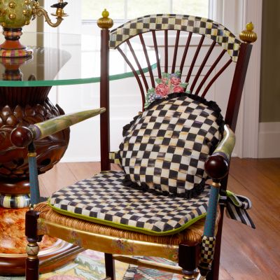 MacKenzieChilds Courtly Check Seat Cushion