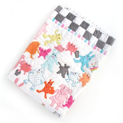 MacKenzieChilds Animal Parade Baby Quilt