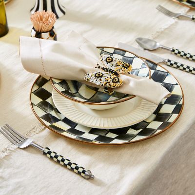 MacKenzieChilds Courtly Check Enamel Charger/Plate