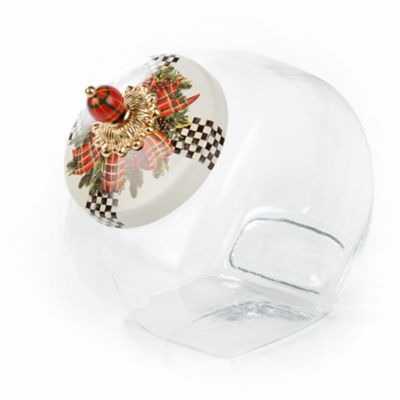 MacKenzieChilds MacKenzieChilds Cookie Jar with Evergreen Enamel Lid