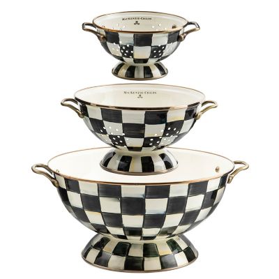 MacKenzieChilds Courtly Check Everything Bowl & Colanders Set
