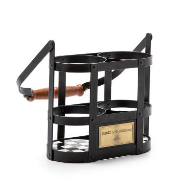 MacKenzieChilds Courtly Check Wine Carrier