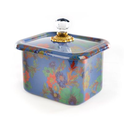 MacKenzieChilds Flower Market Recipe Box Lapis
