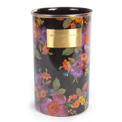 MacKenzieChilds Flower Market Utensil Holder Black
