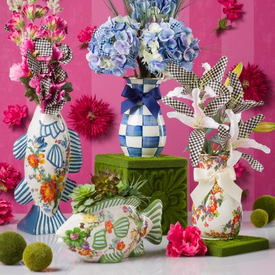 MacKenzieChilds Flower Market Vase Tall