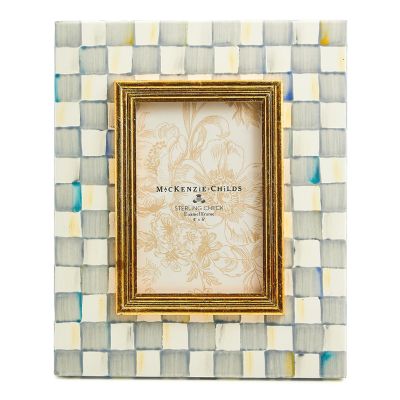 Sterling Check 4" x 6" Frame MackenzieChilds