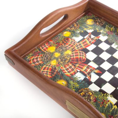 MacKenzieChilds Evergreen Hostess Tray Large