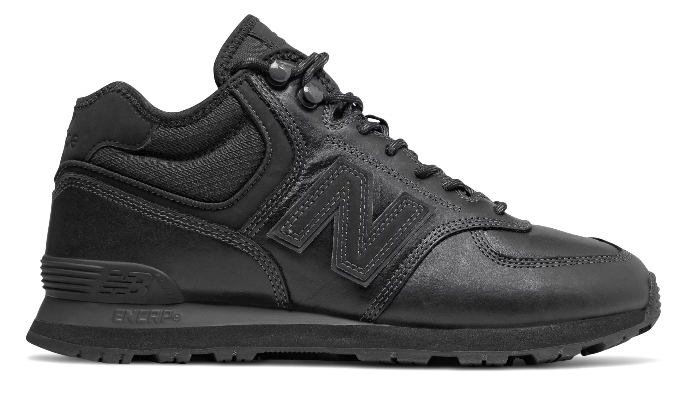 New Balance Men's 574 Mid Shoes Black eBay
