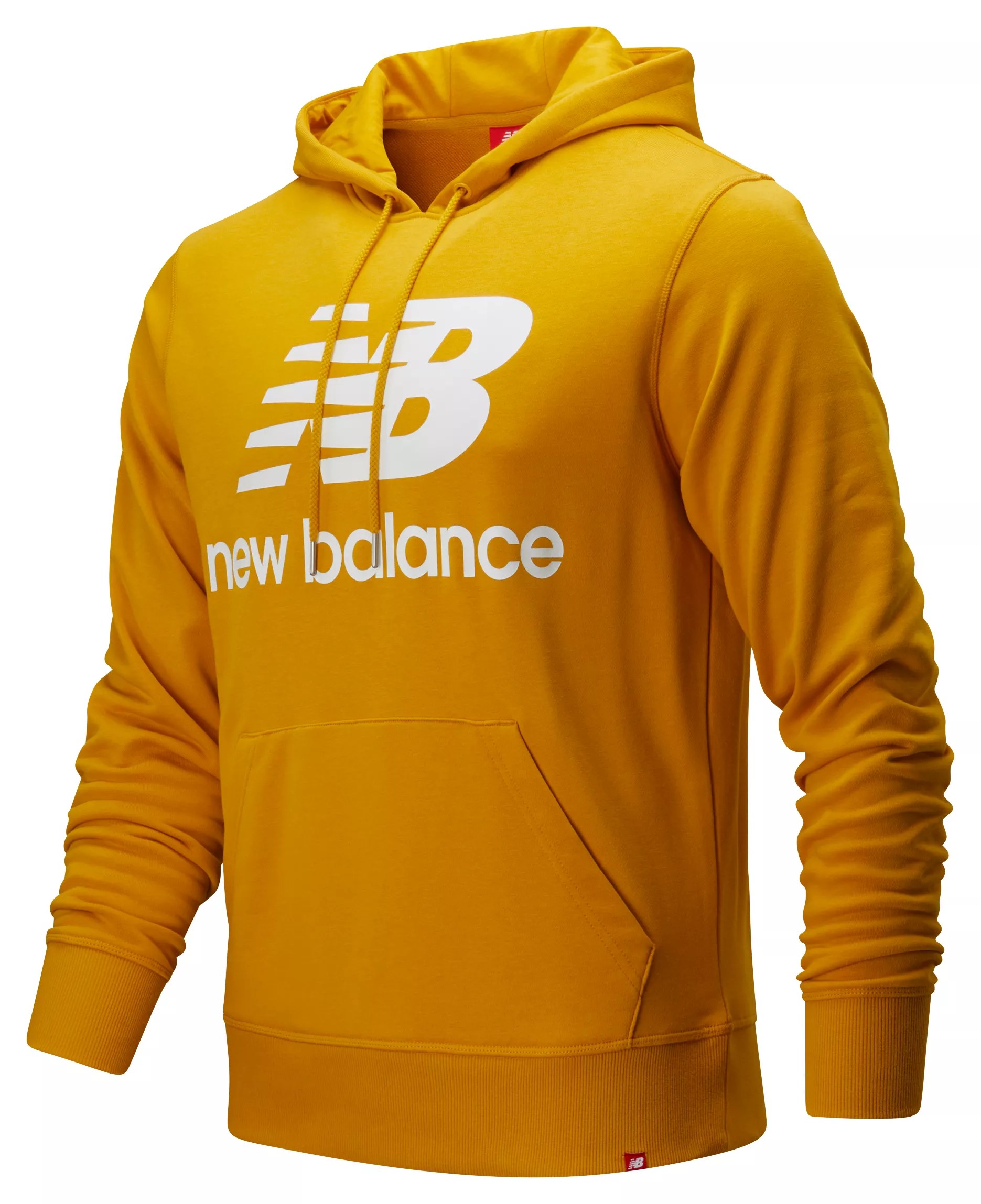New Balance Men's Essentials Stacked Pullover Hoodie Yellow eBay
