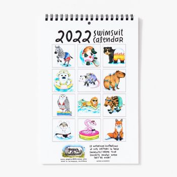 2022 Animal Swimsuit Calendar | Paper Source