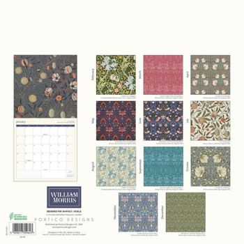 2025 William Morris Wall Calendar Paper Source