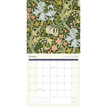 Paper Source 2025 William Morris Wall Calendar Bethesda Row