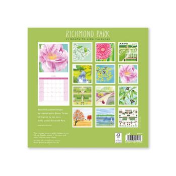 2025 Richmond Park Wall Calendar Paper Source
