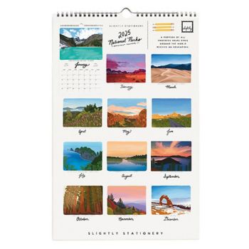 2025 National Parks Wall Calendar Paper Source