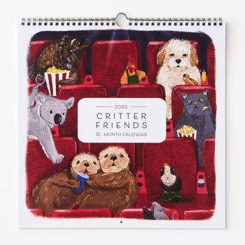 2025 Critter Friends Wall Calendar Paper Source