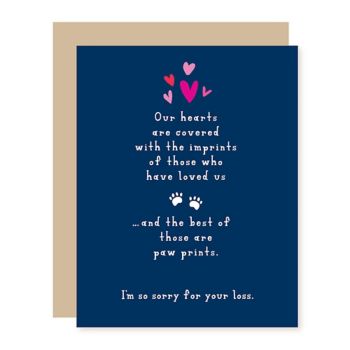 dog sympathy card messages Heart Imprints Pet Sympathy Card | Paper Source