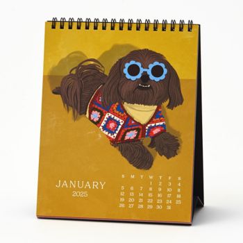 Paper Source 2025 Good Boys Desk Calendar Bethesda Row