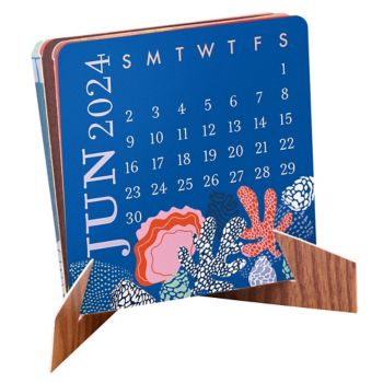 Paper Source 2024 Mini Accordion Desk Calendar Bethesda Row