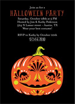 Pumpkin Halloween Party Invitation | Paper Source