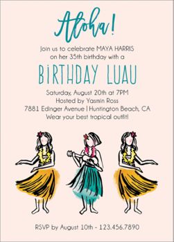 Luau Birthday Party Invitation | Paper Source