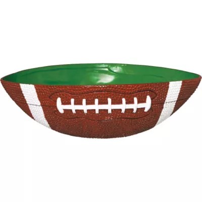 Large Football Bowl, Football Party Supplies, 112oz Capacity, Plastic