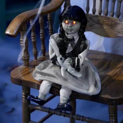 Animated Tear Apart Tina Scary Halloween Animatronic Haunted Doll with