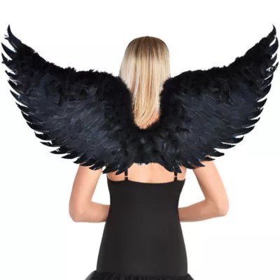 Dark Angel Wings Adult Halloween Costume Accessory One Size eBay