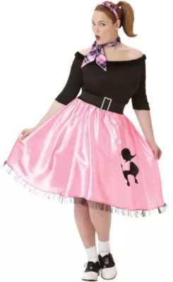 Sock Hop Sweetie 50's Halloween Costume for Women, Plus Size, with