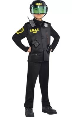 SWAT Cop Halloween Costume for Boys, Large, with Accessories eBay