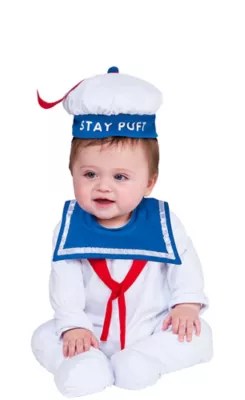 Ghostbusters Stay Puft Marshmallow Man Halloween Costume, Infants, 612