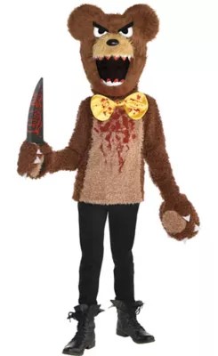 Scary Bear Halloween Costume for Boys, Medium, with Accessories eBay