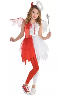 Devil and Angel Halloween Costume for Girls, Small, with Accessories eBay