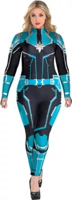 Captain Marvel Starforce Halloween Costume for Women, Plus Size (1820
