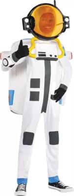 Astroneer Exo Suit Costume Kid Size Medium Jumpsuit Helmet Backpack