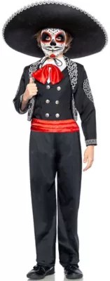Traditional Day of the Dead Costume Children Charro Suit Jacket Mask eBay
