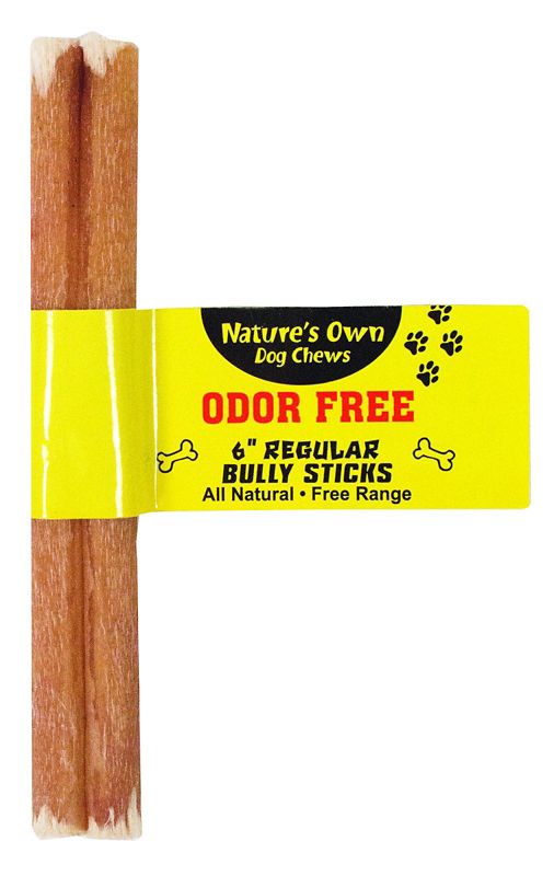 Natures Own Pet Chews Reg Bully Stick Odor Free