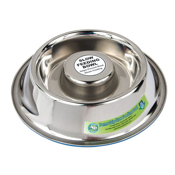 SS AntiSkid Slow Feed Bowls OverstockSale