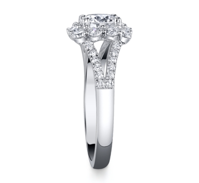 Coast Diamond 14K White Gold Diamond Engagement Ring Setting