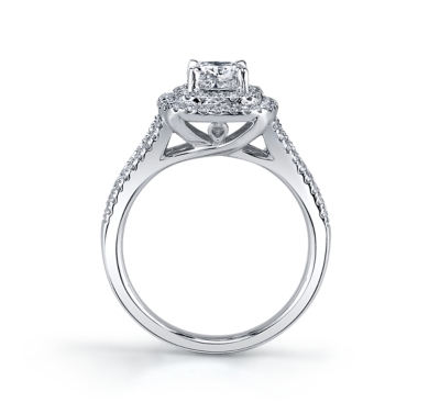 Candlelight 14K White Gold Engagement Ring 1 Cttw.