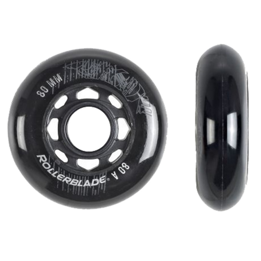 Rollerblade 80mm 80A Inline Skate Wheels 8 Pack 2015