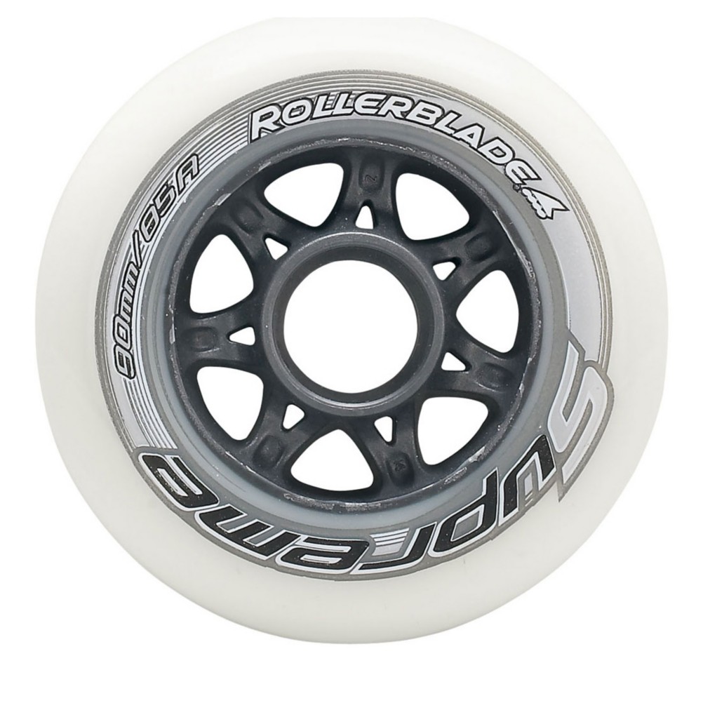 Rollerblade Supreme 90mm 85A Inline Skate Wheels 8 Pack 2018