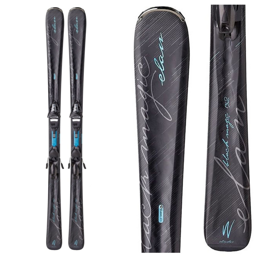 Elan Black Magic Womens Skis With Elw 9.0 Qt Bindings 2015 Jaxworks