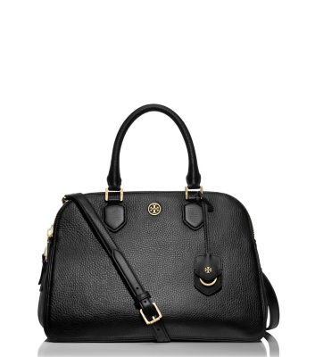 Tory Burch Robinson Pebbled Triplezip Satchel Women's Satchels