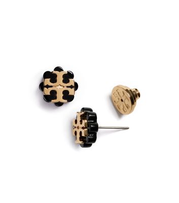 Tory Burch Logo Flower Resin Stud Earring Women's Jewelry