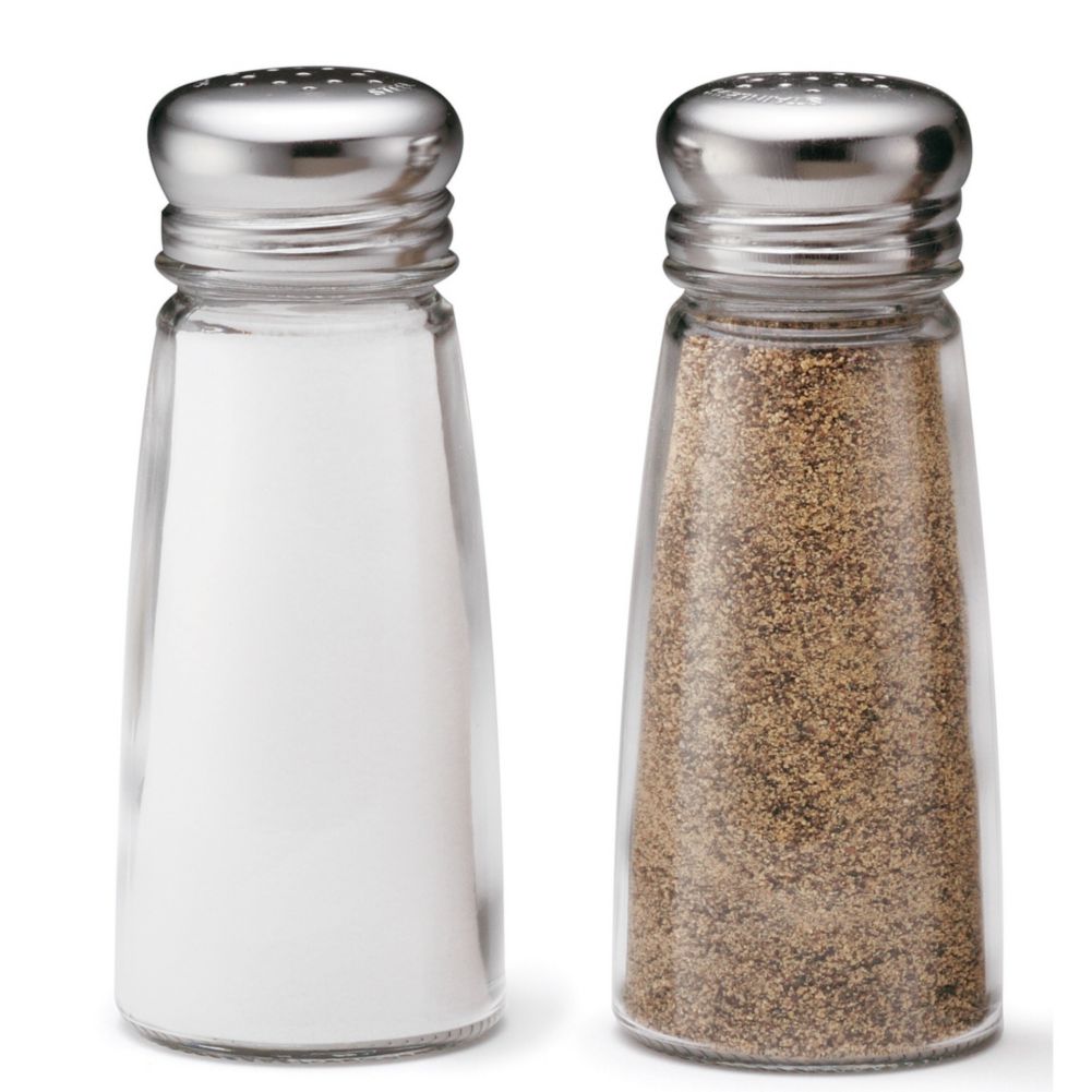 Shop for Glass Salt & Pepper Shakers Wasserstrom Restaurant Supply